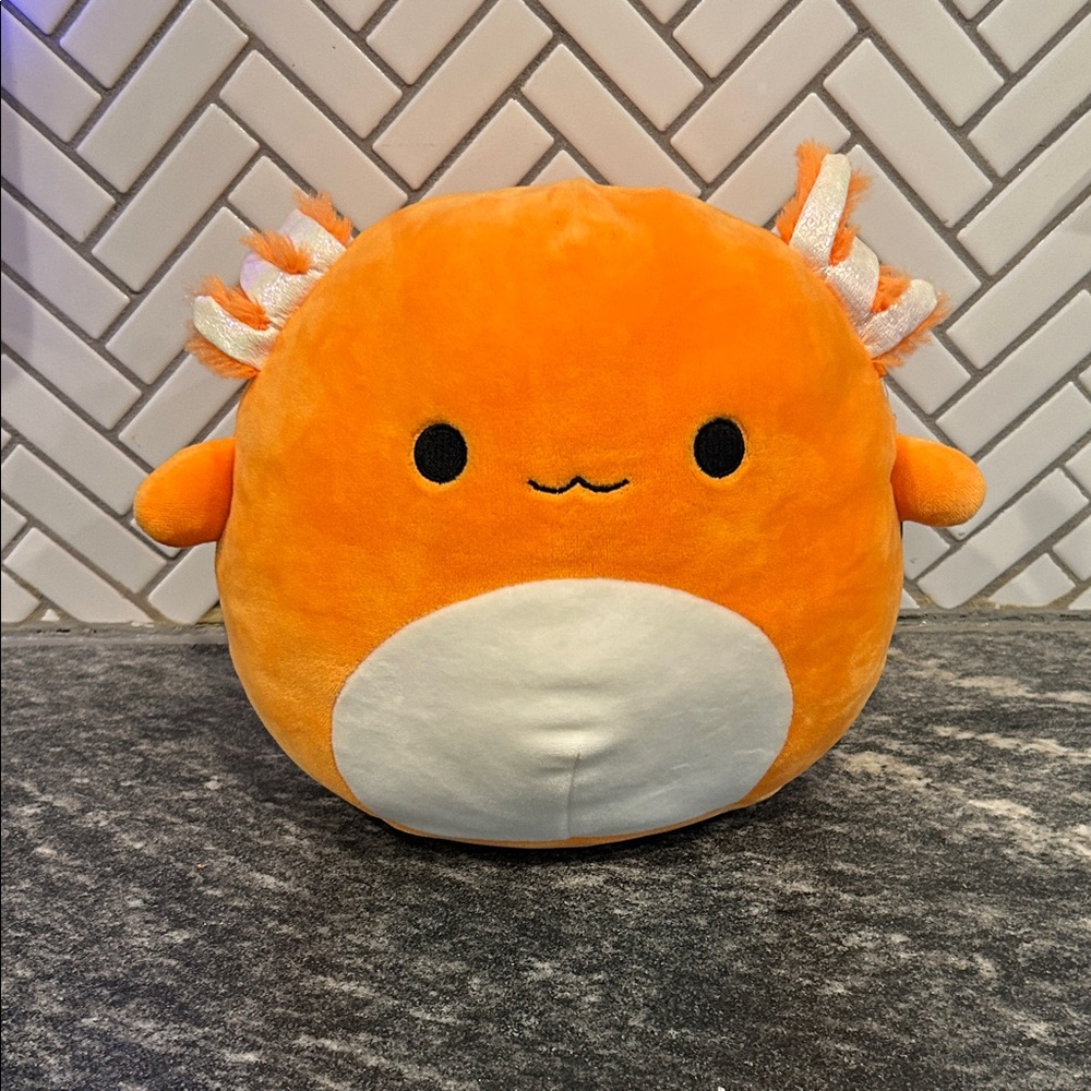 Squishmallows Orange and White Stuffed Animal